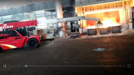 鋁業熔鑄扒渣車加料車生產廠家定做